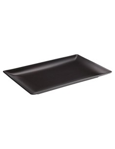plateau rect.noir stonware 34x22 ming i