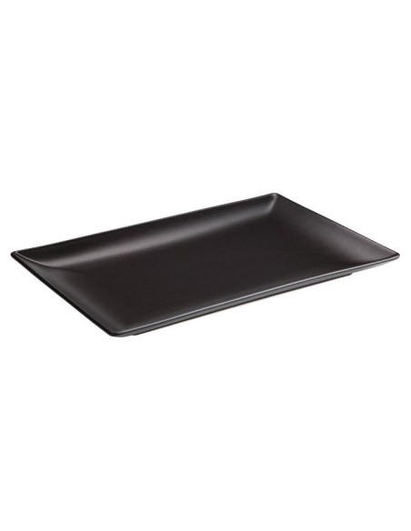 plateau rect.noir stonware 34x22 ming i