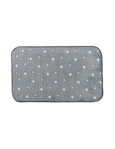 1609488-tapis rectangle 50 x 80 cm flanelle unie phosphorescente fluo night gris