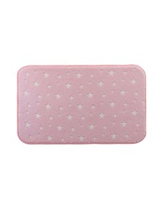 1609487-tapis rectangle 50 x 80 cm flanelle unie phosphorescente fluo night rose