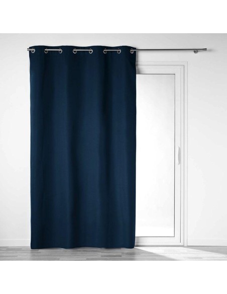 1609815 - rideau a oeillets 140 x 260 cm 100% occultant/microfibre unie obscure