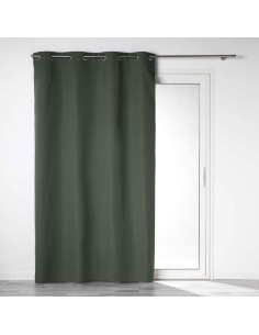 1609818 - rideau a oeillets 140 x 260 cm 100% occultant/microfibre unie obscure