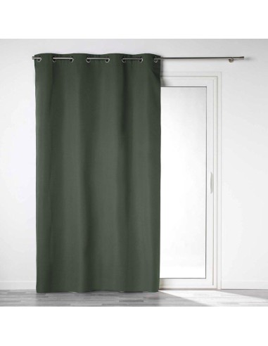 1609818 - rideau a oeillets 140 x 260 cm 100% occultant/microfibre unie obscure