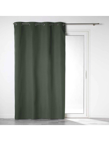 1609818 - rideau a oeillets 140 x 260 cm 100% occultant/microfibre unie obscure