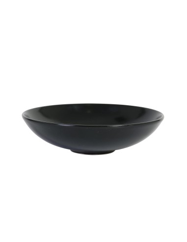 assiette creuse noire 19.5x5cm infinity