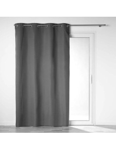 1609814 - rideau a oeillets 140 x 260 cm 100% occultant/microfibre unie obscure