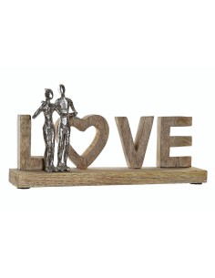 decoracion mango aluminio 40,5x7,5x20 love natural