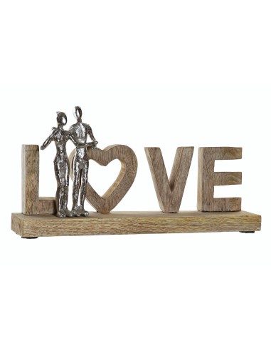 decoracion mango aluminio 40,5x7,5x20 love natural