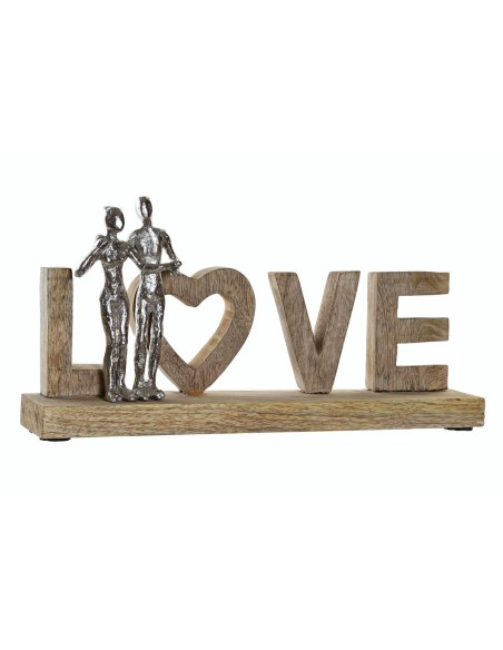 decoracion mango aluminio 40,5x7,5x20 love natural