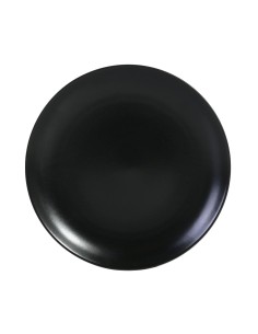 assiette plate noire 26x2.5cm infinity