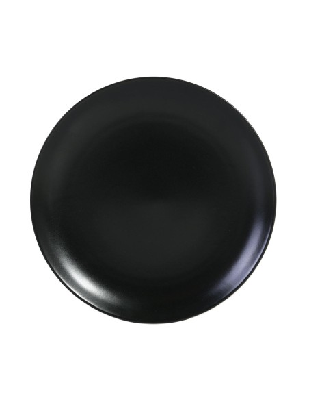 assiette plate noire 26x2.5cm infinity