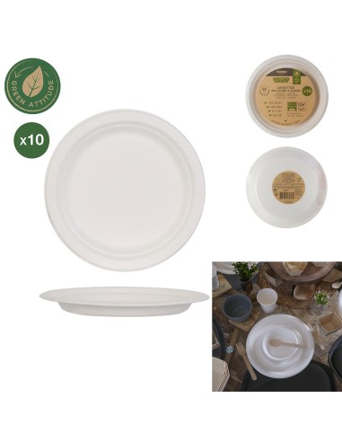 ka4342-assiette ronde en canne a sucre 17cm x10 m18