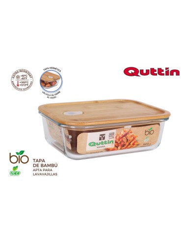 boite rect.cover bambou 23x17.5cm