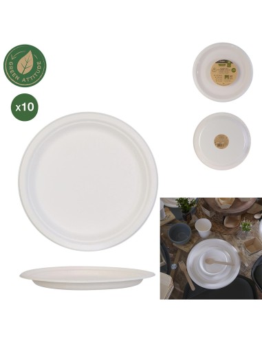 ka4343-assiette ronde en canne a sucre 25cm x10 m18