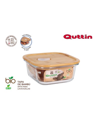 boite carree couv.bamboo 14x14cm