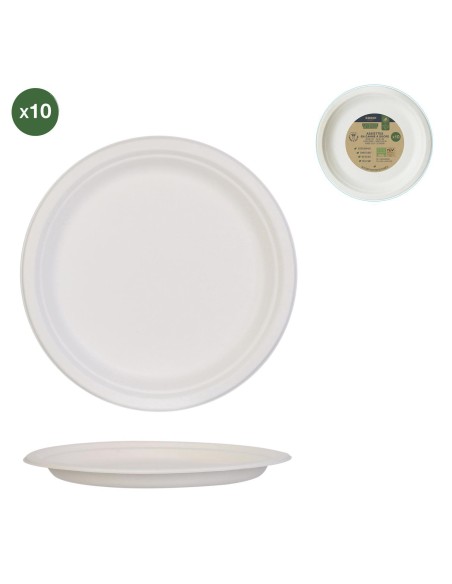 ka4528-assiette en canne a sucre 22.5cm x10 m18
