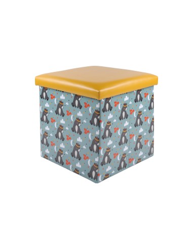 dca764002-willy pouf pliable 38x38x38cm multicolore