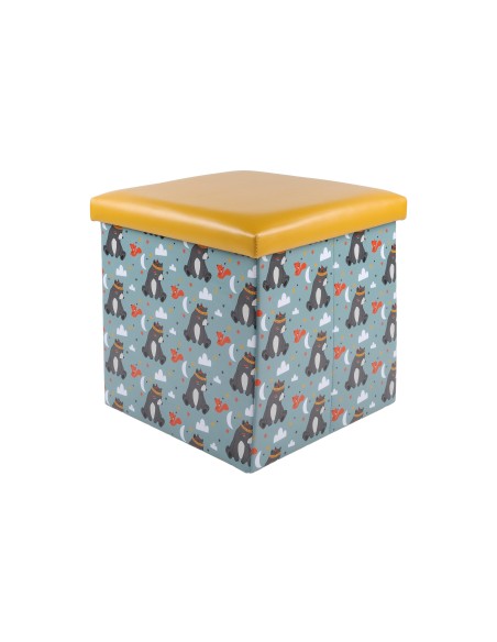 dca764002-willy pouf pliable 38x38x38cm multicolore