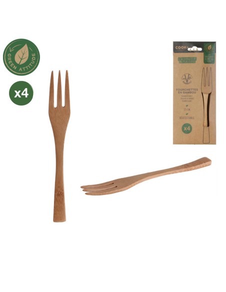 fourchette bambou x4 m18