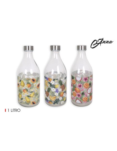 bouteille verre 1000cc dec. anna