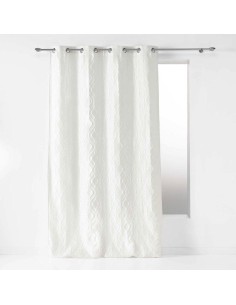 rideau a oeillets 137 x 260 cm jacquard odyssea naturel