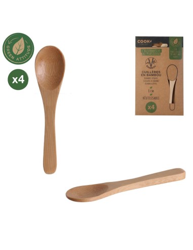 cuillere bambou x4 m18