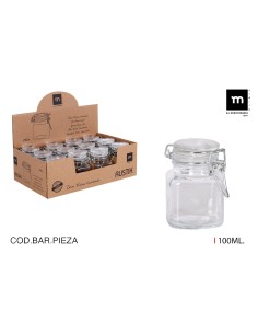 96 pot verre carre 100ml mediterrane