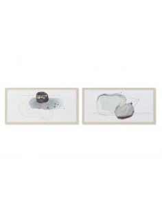 tableau ps mdf 80x2,5x40 abstrait encadré 2 mod.