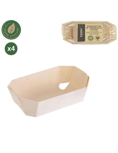 ka3903-barquette en pin x4 14.5x7.5x5.5cm m18