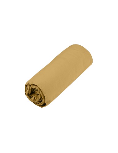 cottage dh 90x190+32 100% moutarde 60fils cot.lave