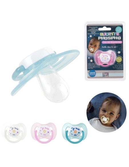 pu1070-sucette de nuit phosphorescente avec etui m24