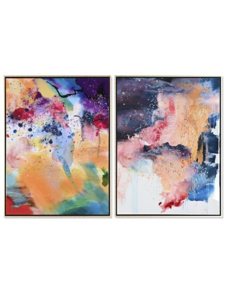 cu-208965 - tableau toile ps 63x3,5x83 coloré laqué 2 mod.