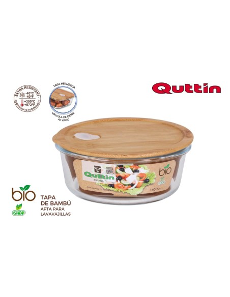 qt-bm24943-boite ronde.couv.bamboo 20.5cm qut