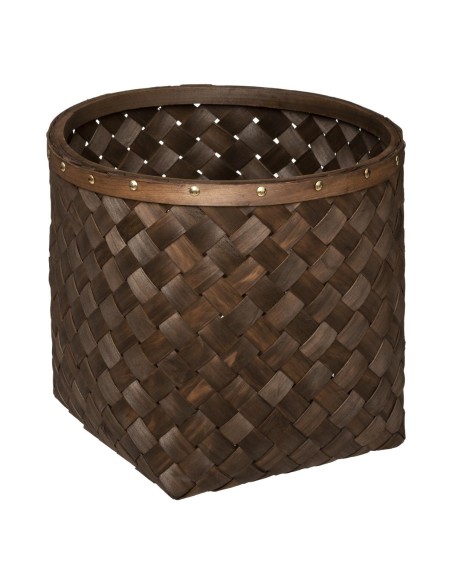 178794b-panier bois fonce rond 1/5