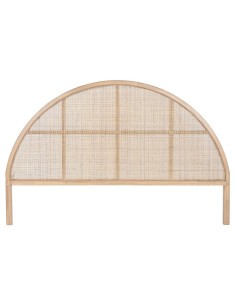 mb-208694 - tete de lit rubberwood rotin 180x3,5x120 naturel