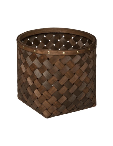 178794b-panier bois fonce rond 2/5