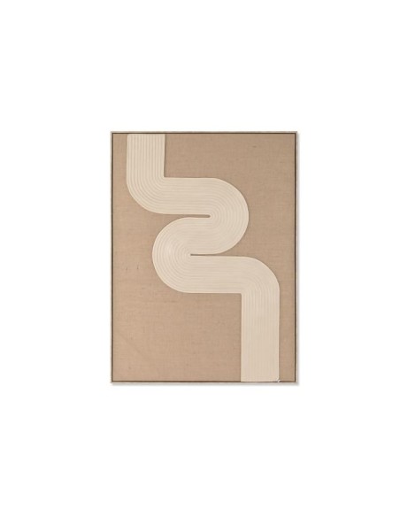 cu-209596 - tableau jute foam 103x4,5x143 moderne 3d naturel