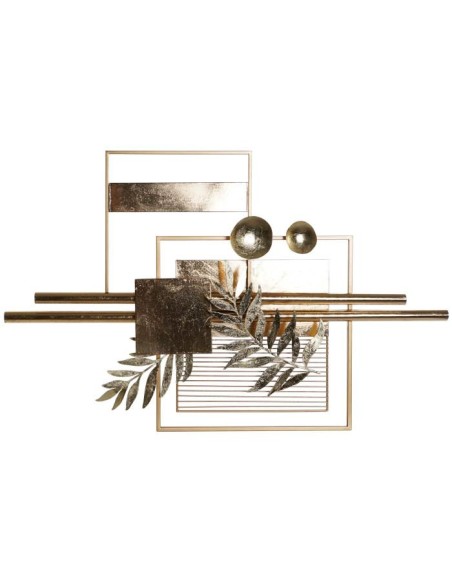 dp-204676 - décoration murale métal 105,4x6,4x67,3 abstrait