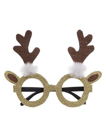 183794 - lunettes renne dore paillettes