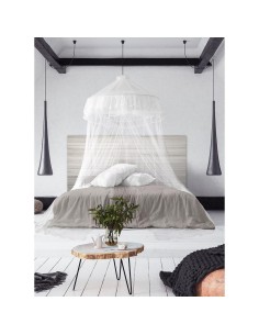 857201 - ciel de lit moustiquaire - 2 personnes diam 135 cm hauteur 2,70m  - bla