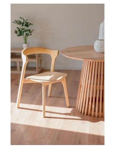 mb-207618 - chaise orme 54x52x77 naturel