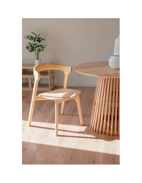 mb-207618 - chaise orme 54x52x77 naturel