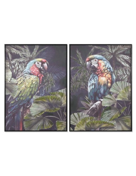 cu-209535 - tableau toile ps 70x3,5x100 perroquet 2 mod.