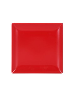 assiette dessert rouge 21x21x2mingii