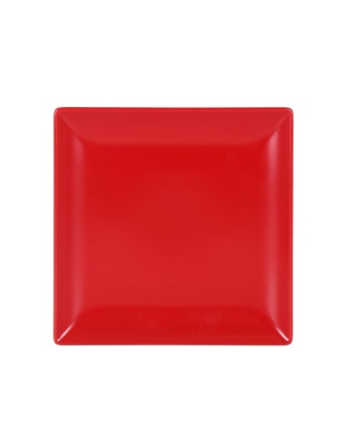 assiette dessert rouge 21x21x2mingii