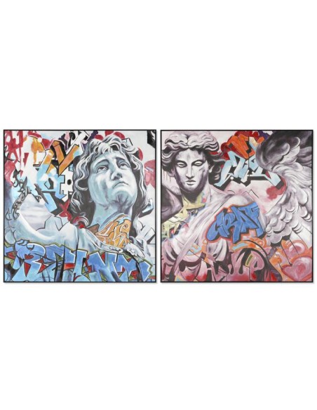 cu-209527 - tableau toile ps 150x3,5x150 peint main 2 mod.