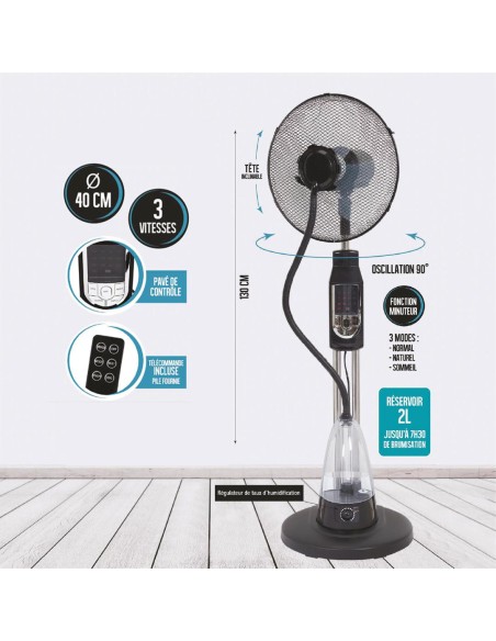 ventilateur brumisateur 2l