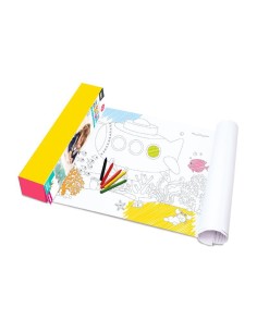 ec32071 - rouleau a colorier 1m50 x4 crayons m12