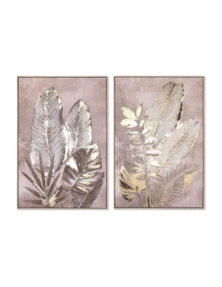 cu-201657 - tableau ps toile 83x4,5x123 feuilles 2 mod.