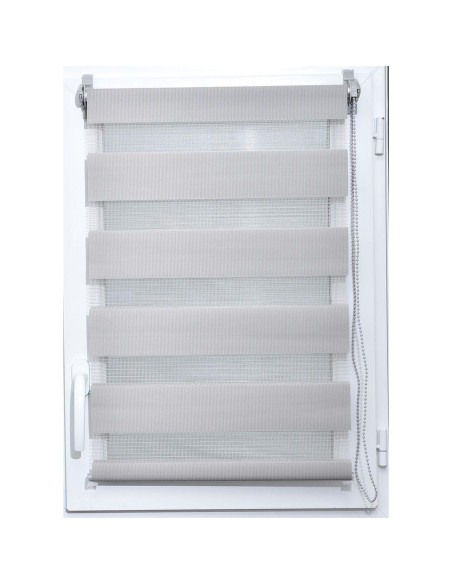 store enrouleur lumiere/nuit 60x180cm - gris clair